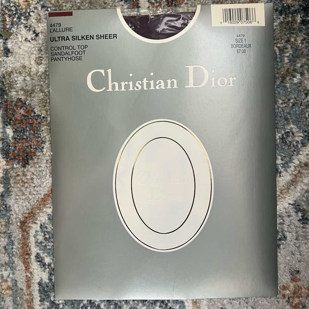 NEW Vintage Christian Dior Pantyhose, Control Top Sheer Leg Tights